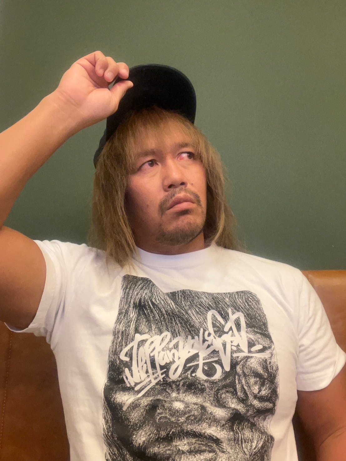 一筆書きアートTシャツ　内藤哲也